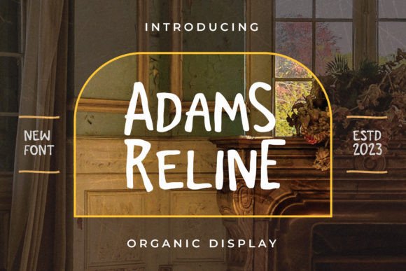 Adams Reline: The Organic Script Font for Handmade Brands