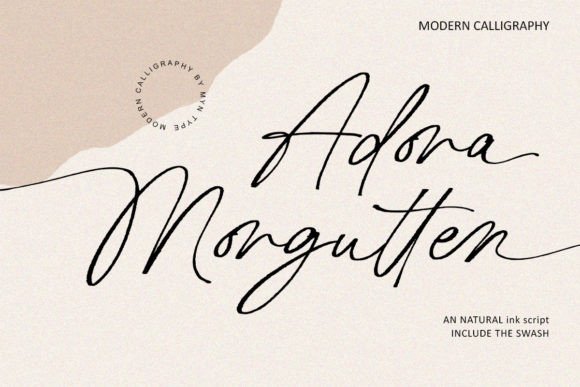 Adora Morgutten: The Modern Script Typeface for Digital Experiences
