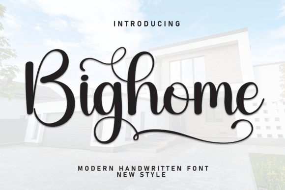Bighome: The Elegant Script Font for Polished Brand Identity
