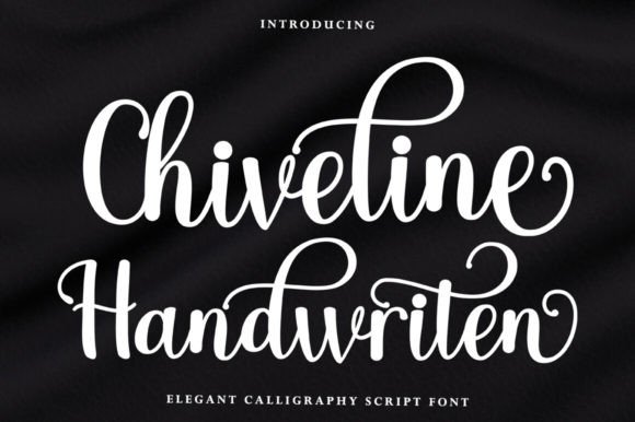 Chiveline Handwriten: The Script Font That Elevates Your Brand