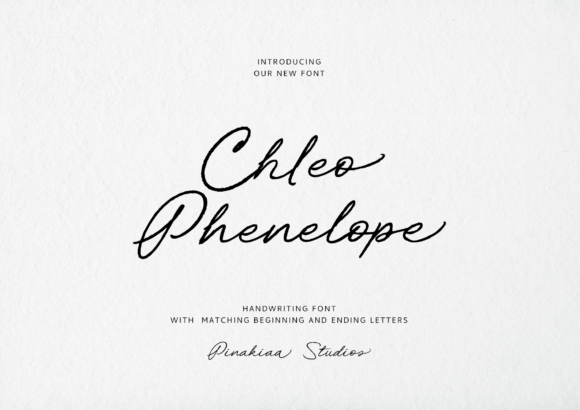 Chleo Phenelope: A Handwritten Typeface for Elegant Brand Identity