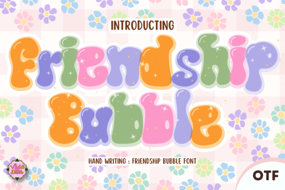 Friendship Bubble: A Retro Script Font for Authentic Brand Identity