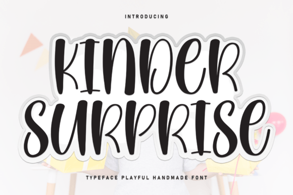 Kinder Surprise Typeface: A Handwritten Font for Engaging Web Design