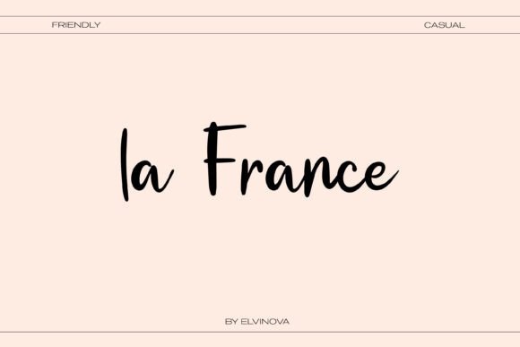 La France: The Elegant Script Font for Handmade Product Labels