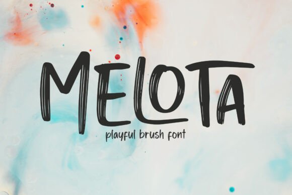 Melota: The Playful Handbrush Typeface for Modern Editorial Design
