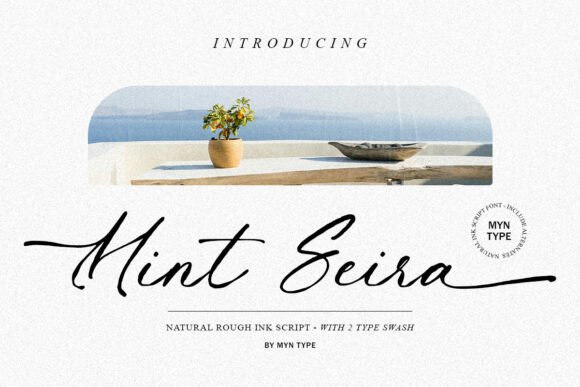 Mint Seira: A Handwritten Typeface for Elegant Web Design