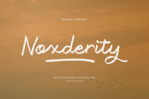 Noxderity: A Handwritten Typeface for Modern Web Design