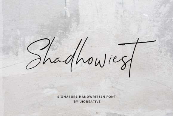 Shadhowiest: The Handwritten Typeface for Modern Editorial Design