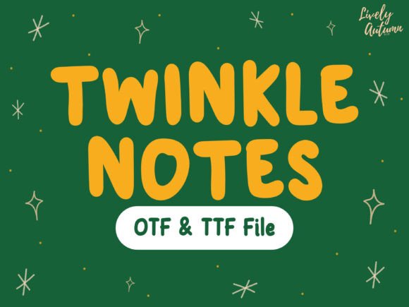 Twinkle Notes: The Handwritten Typeface for Warm Editorial Design