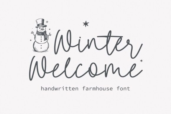 Winter Welcome: A Handwritten Typeface for Editorial Design